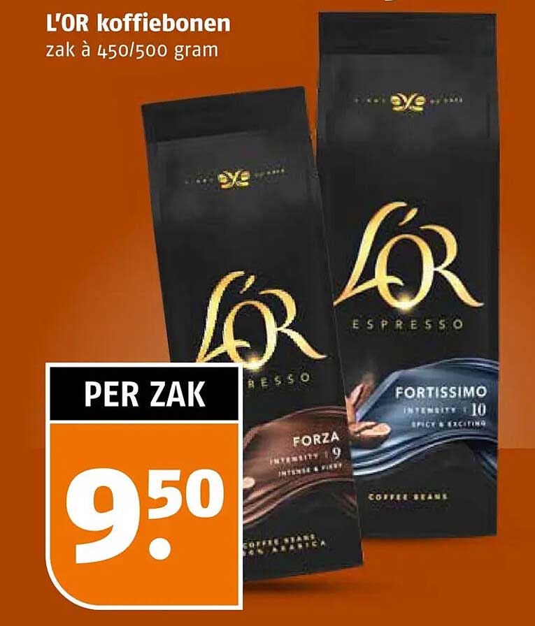 L'OR koffiebonen zak à 450/500 gram