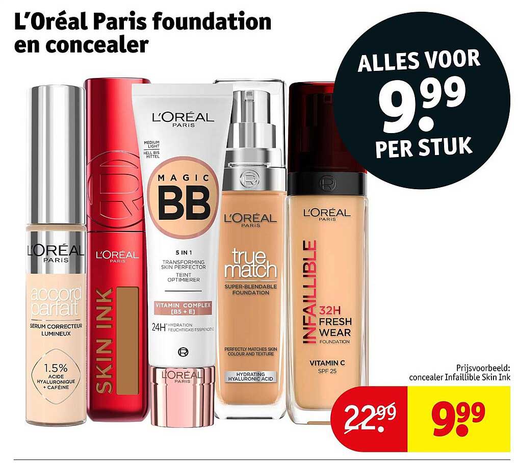 L'Oréal Paris foundation en concealer