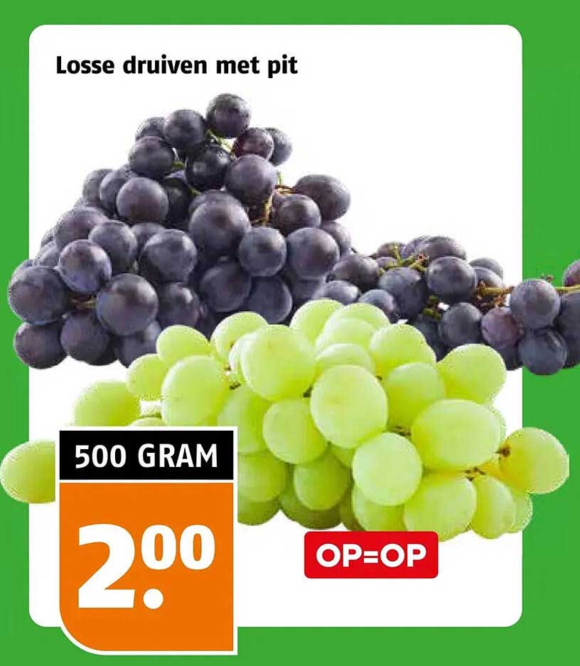 Losse druiven met pit