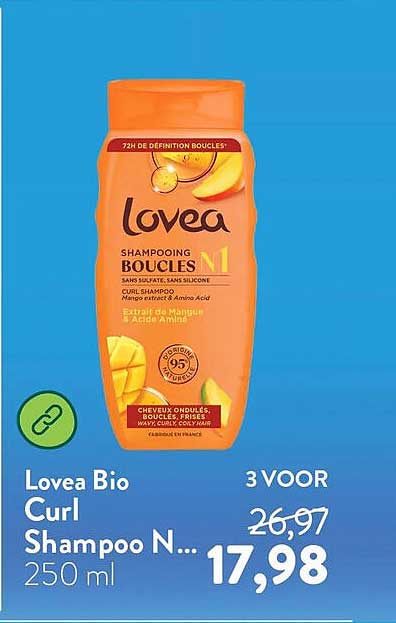 Lovea Bio Curl Shampoo N... 250 ml 3 VOOR