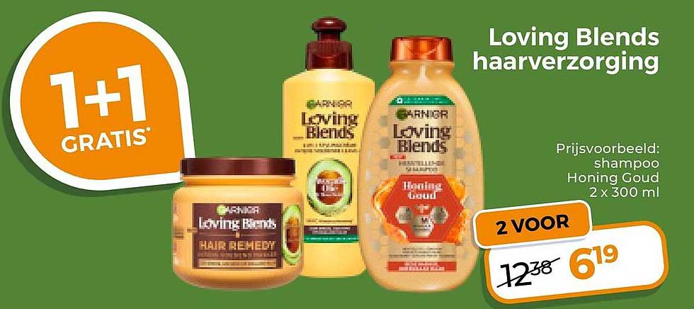 Loving Blends haarverzorging 1+1 gratis
