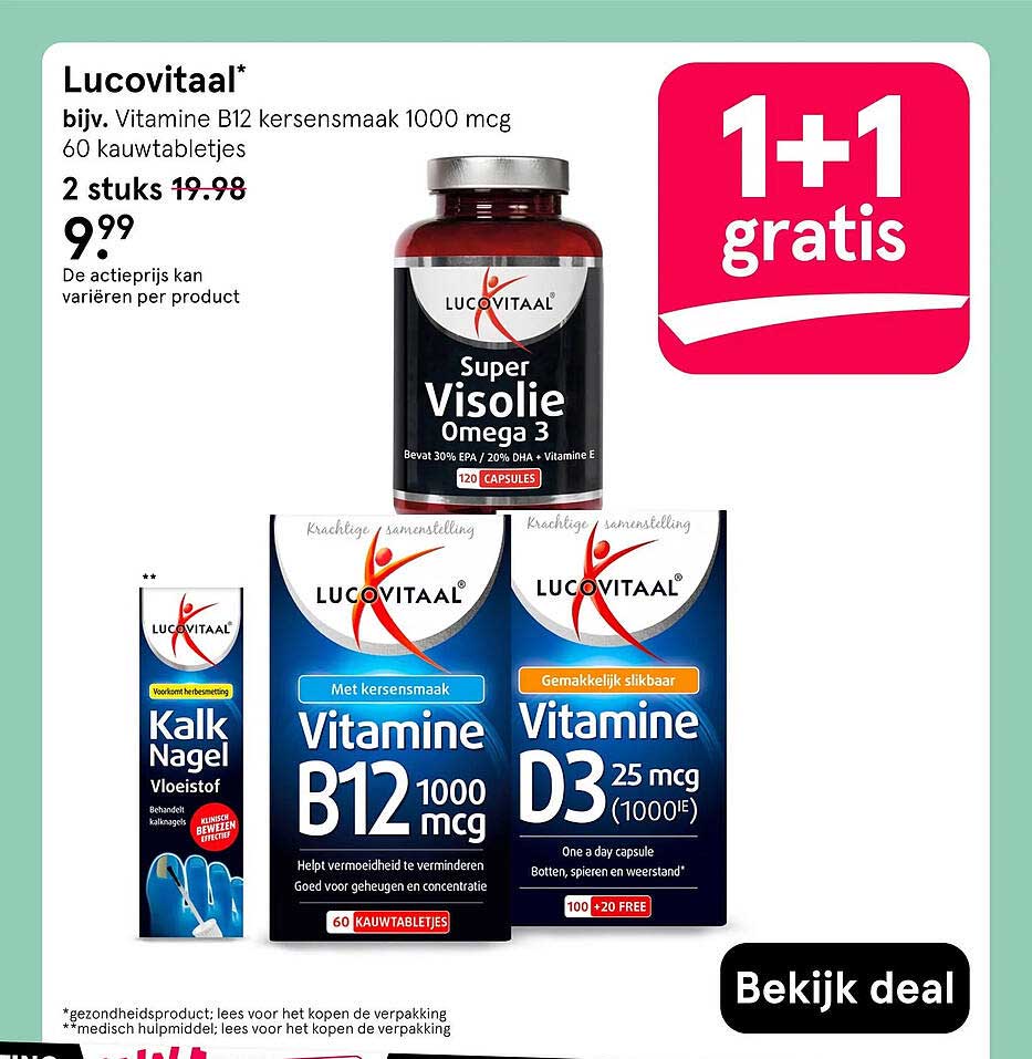 Lucovitaal* 1+1 gratis