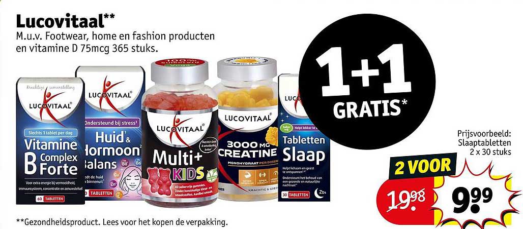 Lucovitaal** 1+1 gratis*