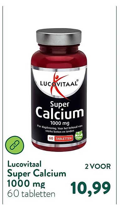 Lucovitaal Super Calcium 1000 mg 60 tabletten 2 VOOR