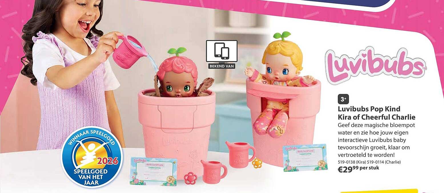 Luvibubs Pop Kind Kira of Cheerful Charlie