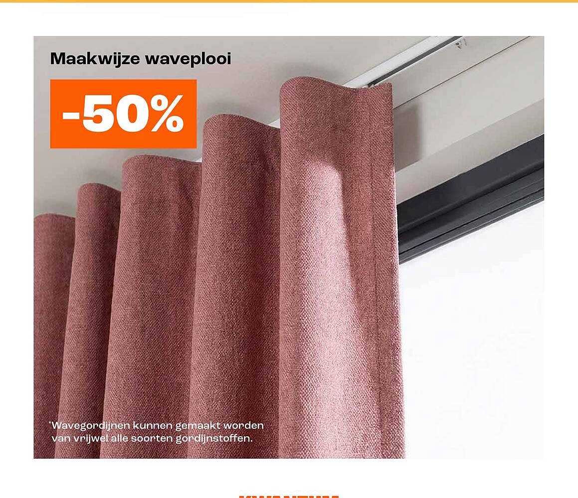 Maakwijze waveplooi -50%