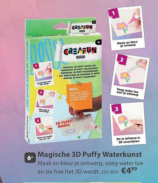 Magische 3D Puffy Waterkunst