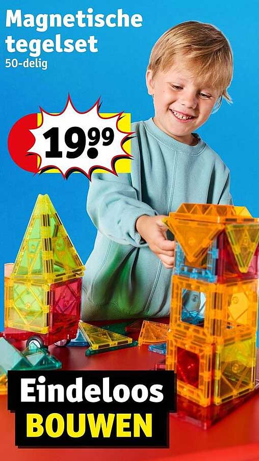 Magnetische tegelset 50-delig