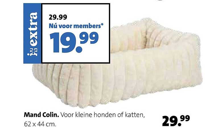 Mand Colin. Voor kleine honden of katten, 62 x 44 cm.