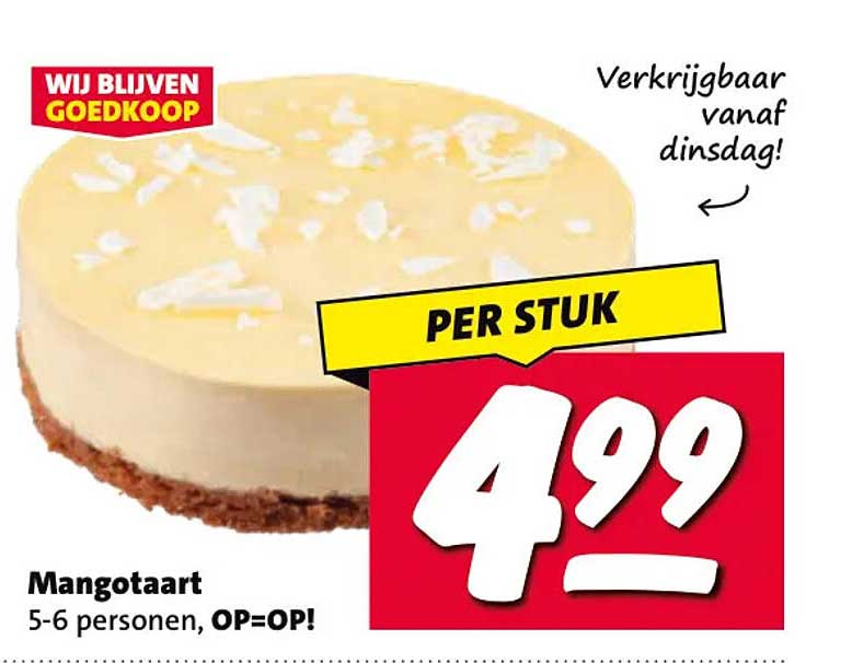 Mangotaart 5-6 personen, OP=OP!