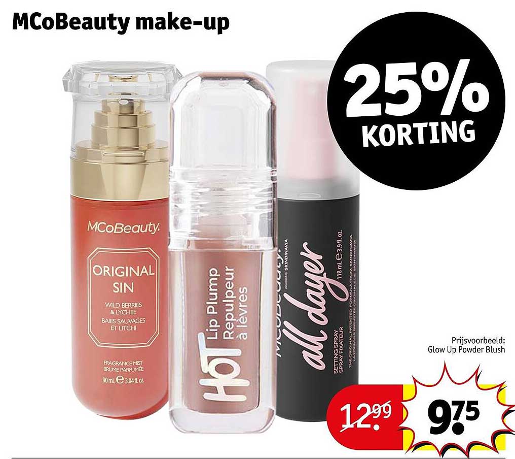 MCoBeauty make-up 25% KORTING