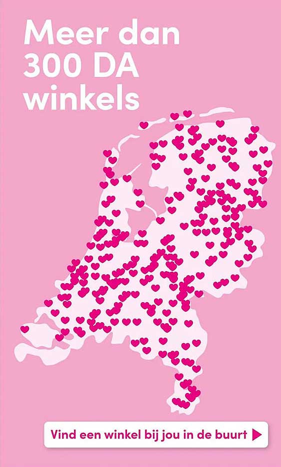 Meer dan 300 DA winkels
