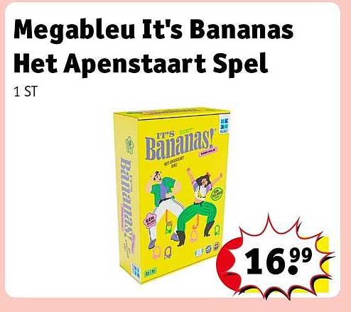 Megableu It's Bananas Het Apenstaart Spel