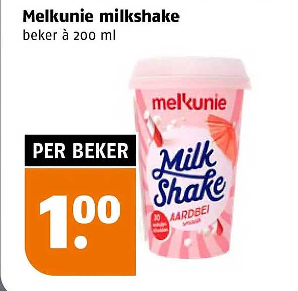 Melkunie milkshake beker à 200 ml