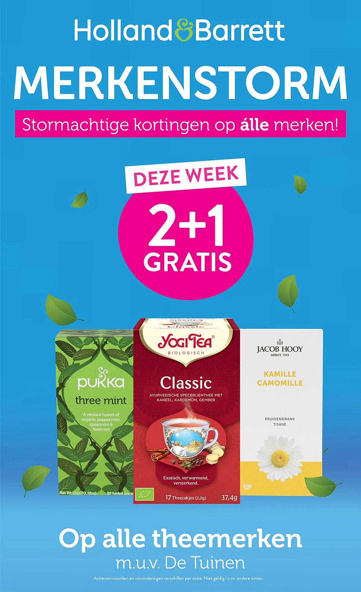 MERKENSTORM - Stormachtige kortingen op álle merken! DEZE WEEK 2+1 GRATIS