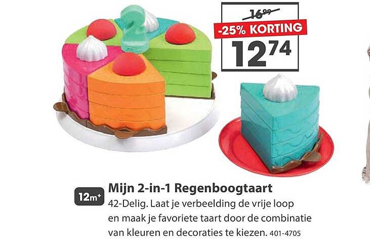 Mijn 2-in-1 Regenboogtaart