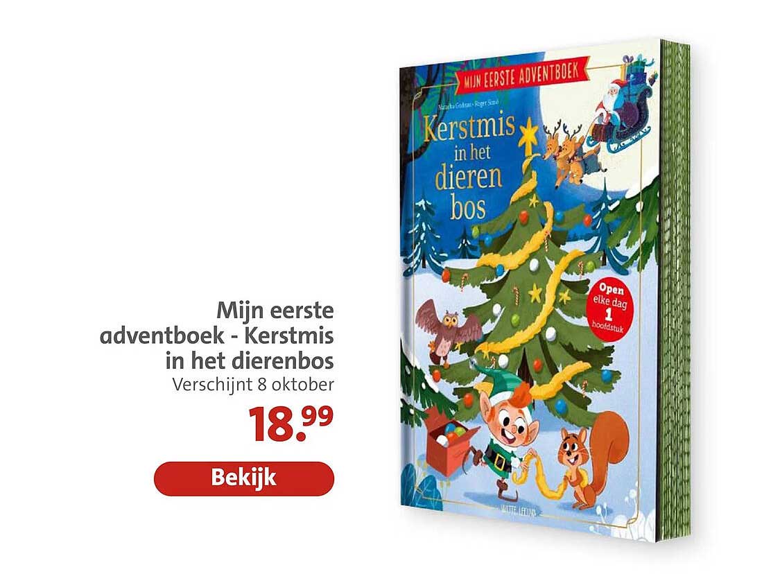 Mijn eerste adventboek - Kerstmis in het dierenbos