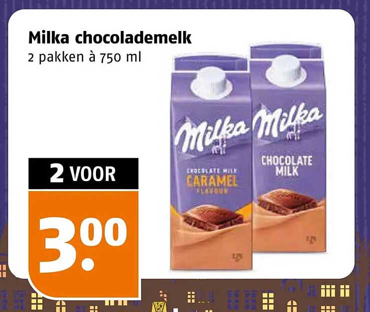 Milka chocolademelk 2 pakken à 750 ml