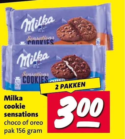 Milka cookie sensations choco of oreo pak 156 gram 2 pakken