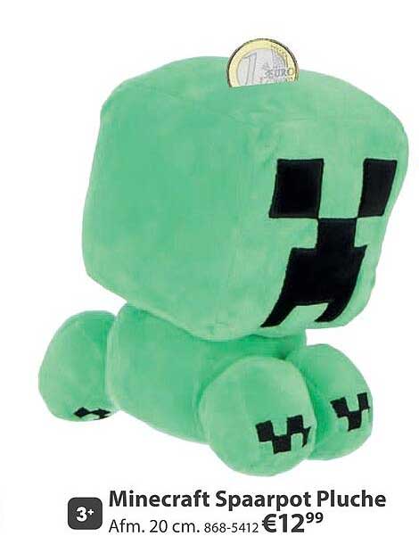 Minecraft Spaarpot Pluche