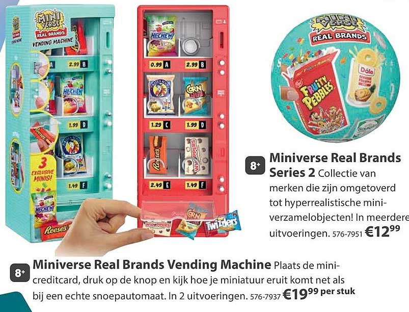 Miniverse Real Brands Vending Machine