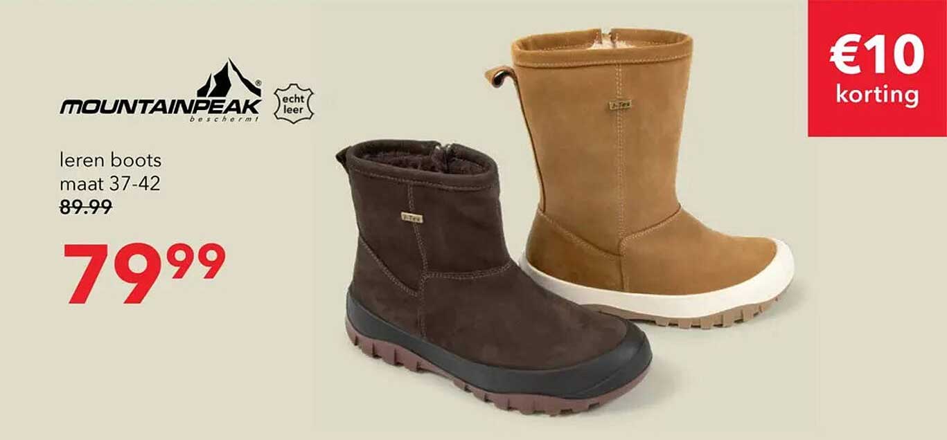 Mountain Peak leren boots maat 37-42