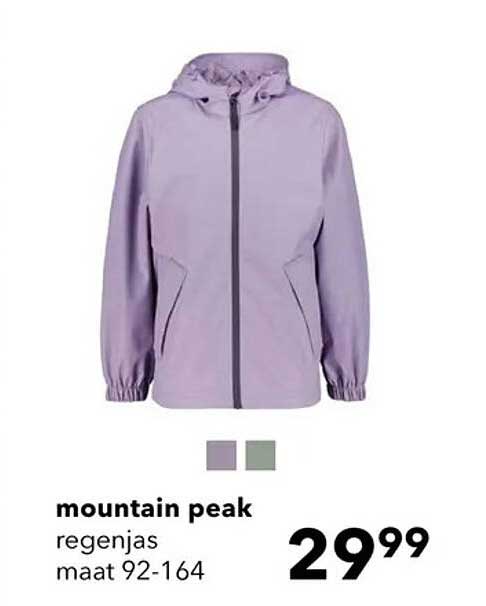 mountain peak regenjas maat 92-164