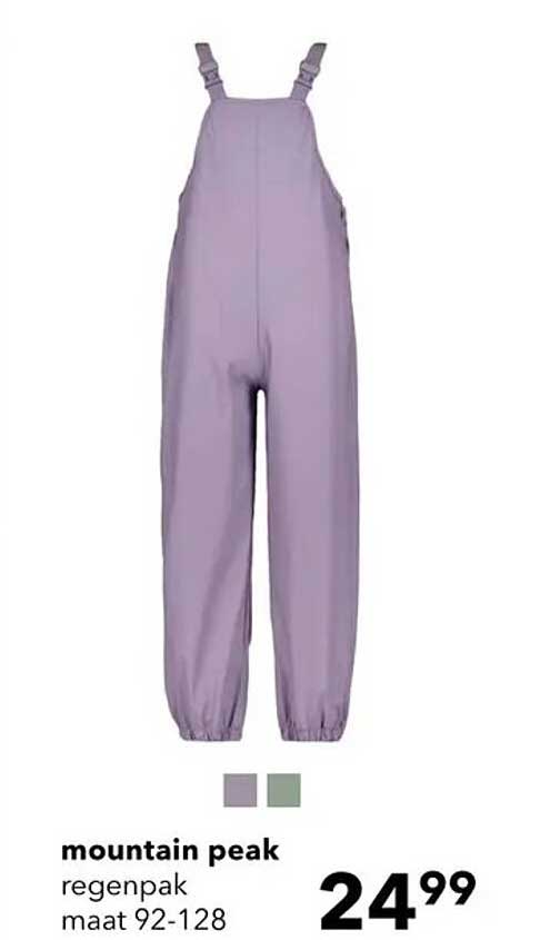mountain peak regenpak maat 92-128