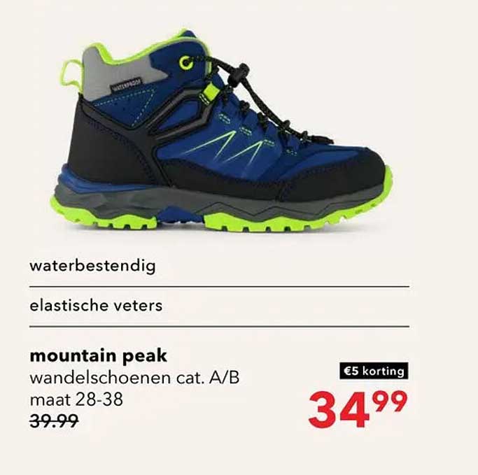 mountain peak wandelschoenen cat. A/B maat 28-38