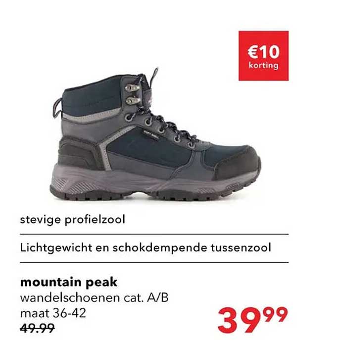 mountain peak wandelschoenen cat. A/B maat 36-42