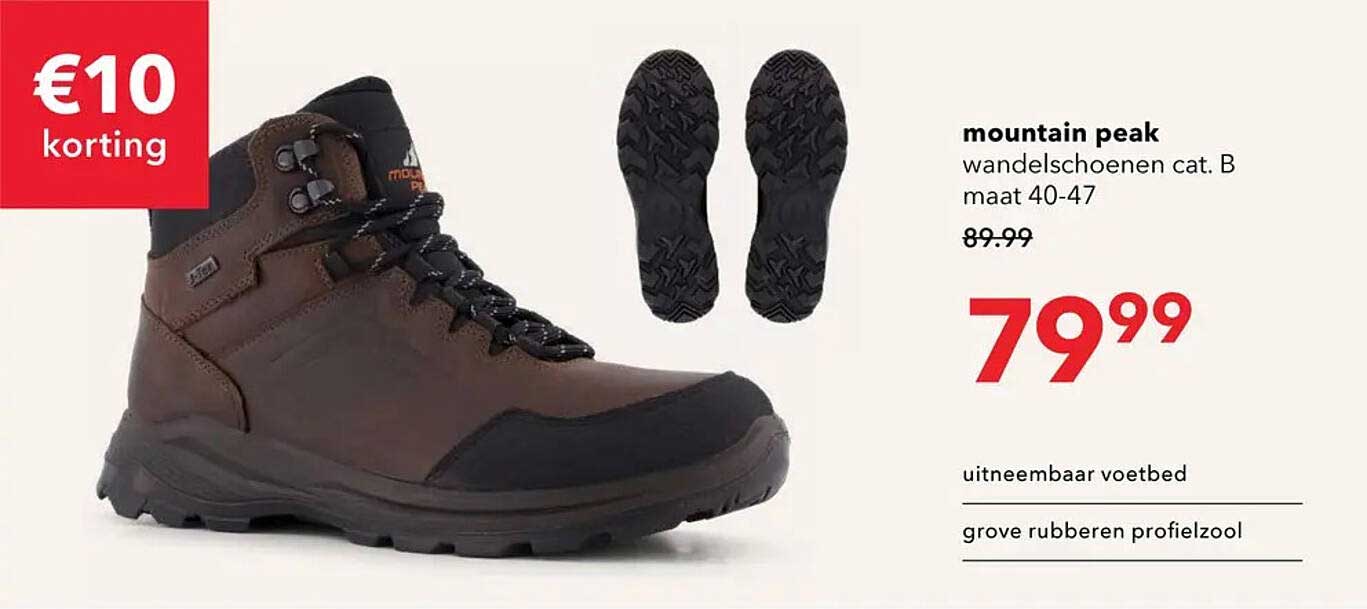 mountain peak wandelschoenen cat. B maat 40-47