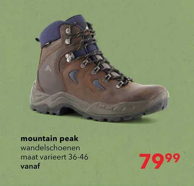 mountain peak wandelschoenen maat varieert 36-46 vanaf