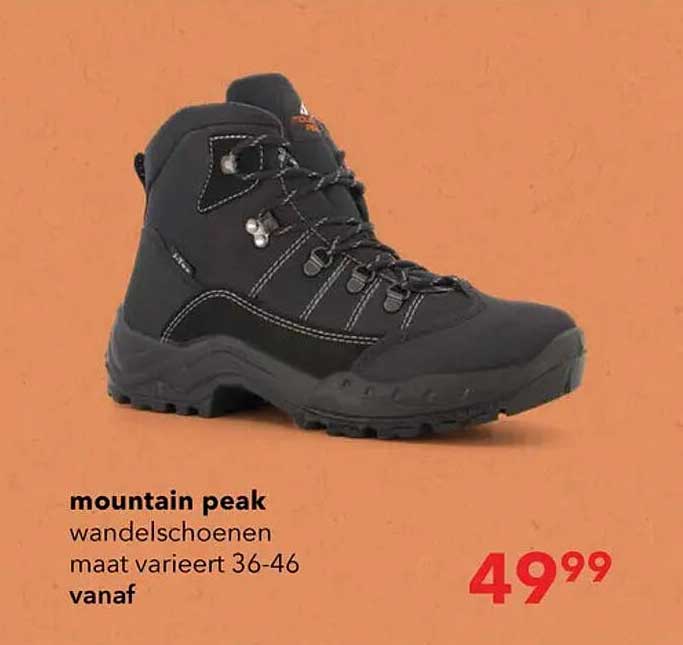 mountain peak wandelschoenen maat varieert 36-46 vanaf