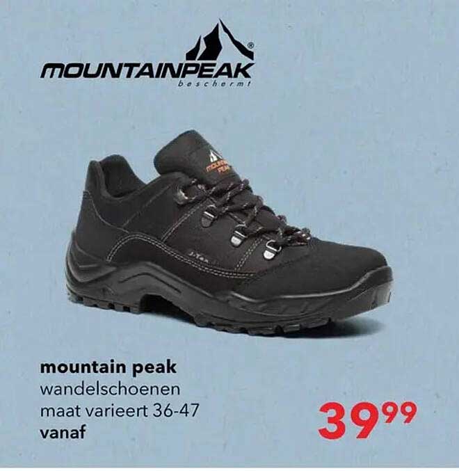 mountain peak wandelschoenen maat varieert 36-47 vanaf
