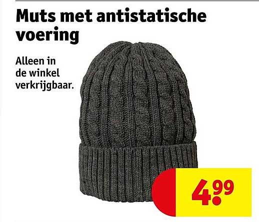 Muts met antistatische voering