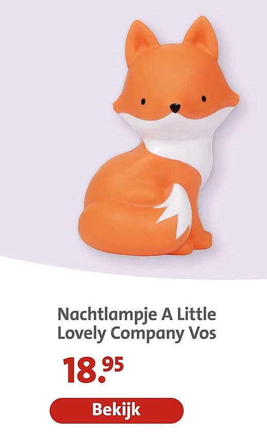 Nachtlampje A Little Lovely Company Vos