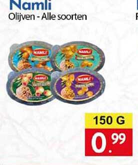 Namli Olijven - Alle soorten