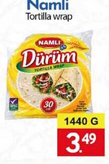 Namli Tortilla wrap Dürüm