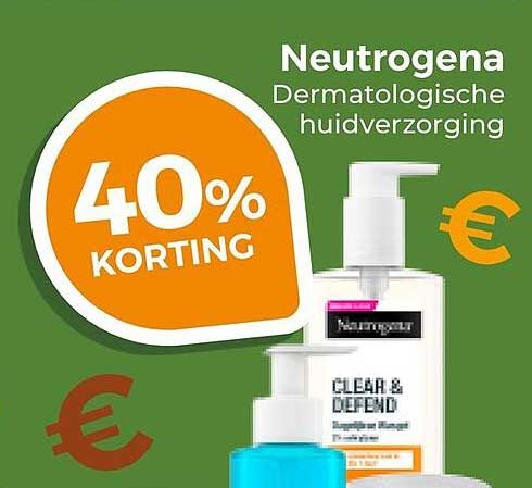 Neutrogena Dermatologische huidverzorging 40% KORTING