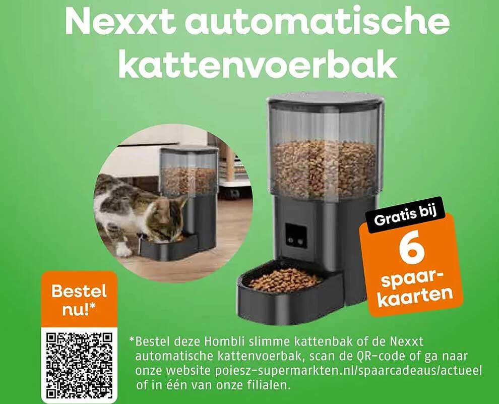 Nexxt automatische kattenvoerbak Gratis bij 6 spaarkaarten