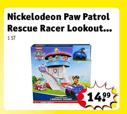 Nickelodeon Paw Patrol Rescue Racer Lookout...