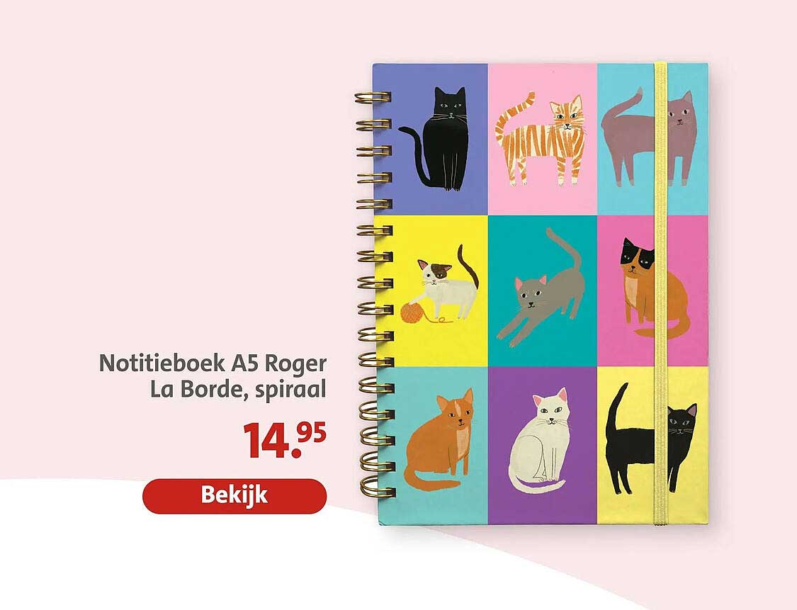 Notitieboek A5 Roger La Borde, spiraal