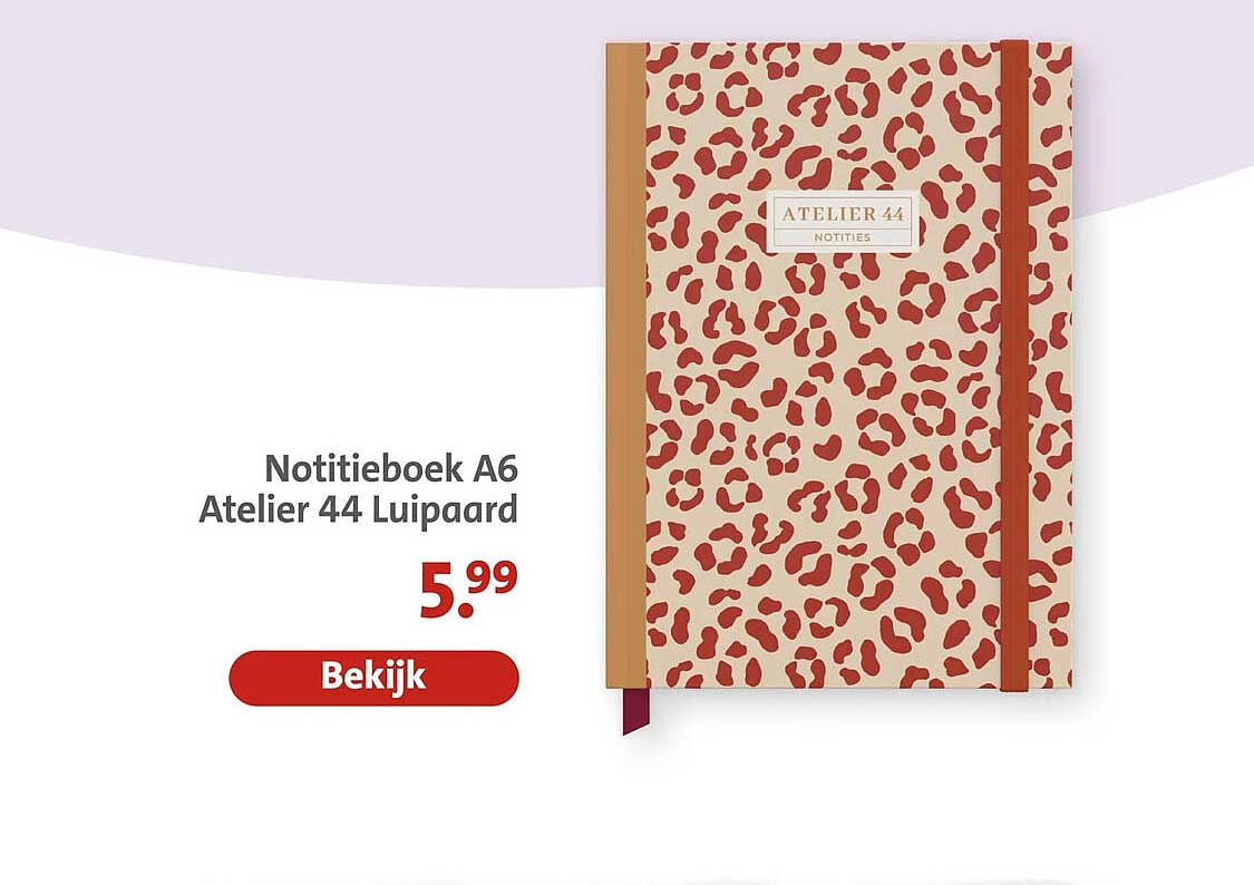 Notitieboek A6 Atelier 44 Luipaard