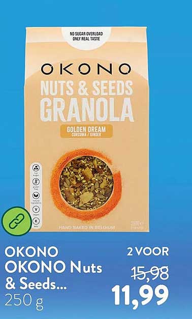 OKONO OKONO Nuts & Seeds... 250 g 2 voor