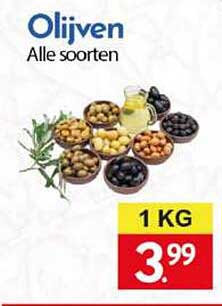Olijven Alle soorten