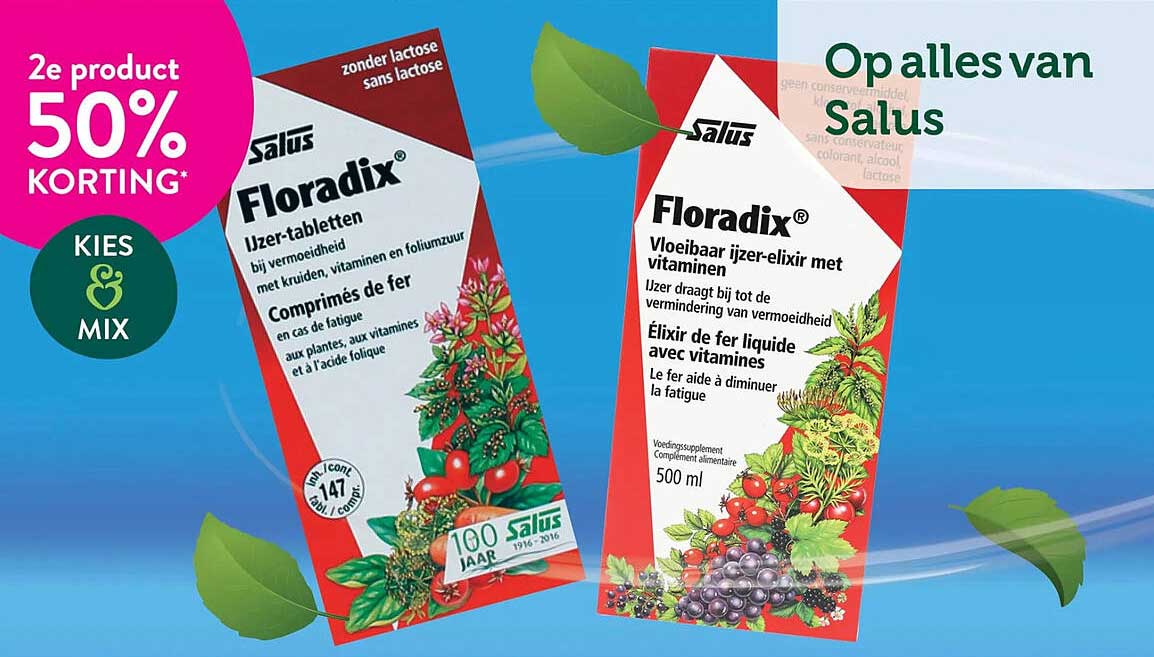 Op alles van Salus - 2e product 50% korting* Kies & mix