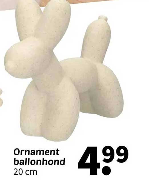 Ornament ballonhond 20 cm