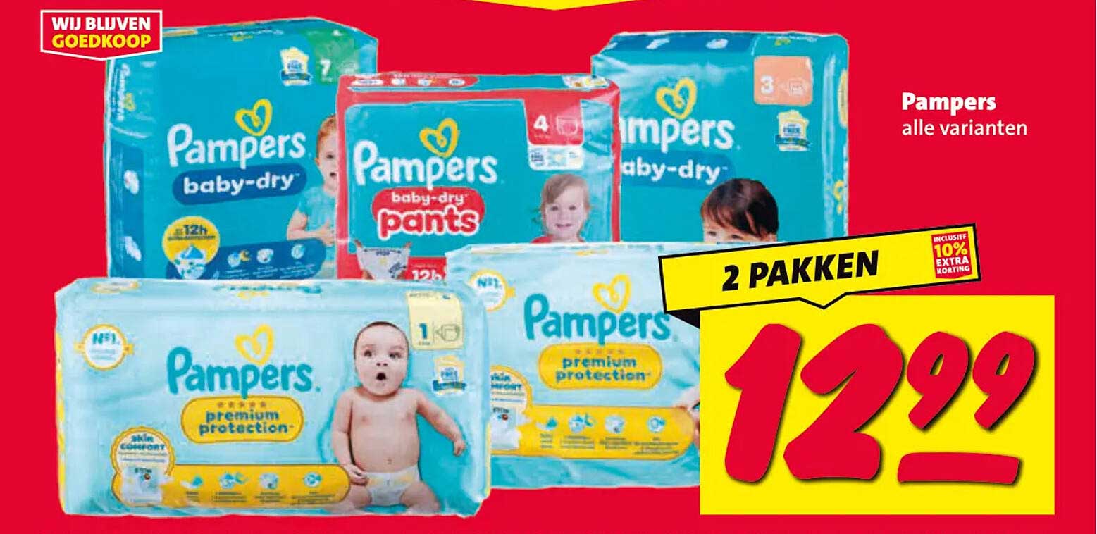 Pampers alle varianten 2 pakken
