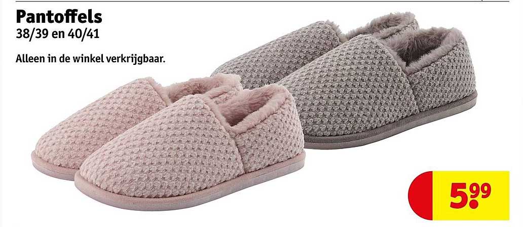 Pantoffels 38/39 en 40/41