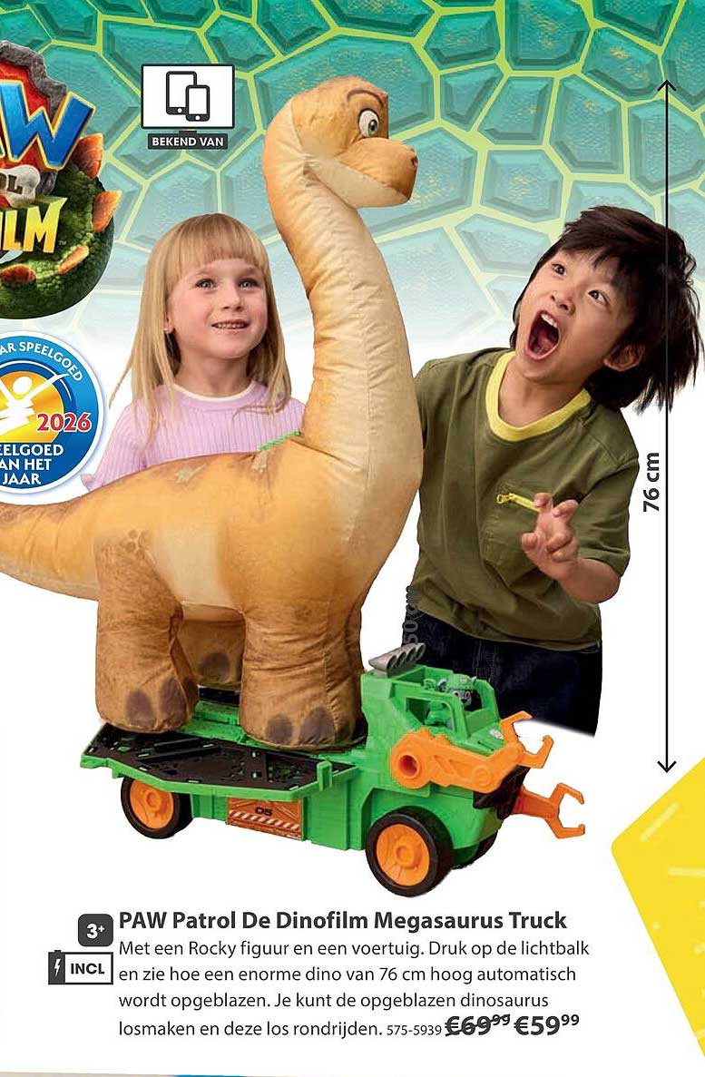 PAW Patrol De Dinofilm Megasaurus Truck